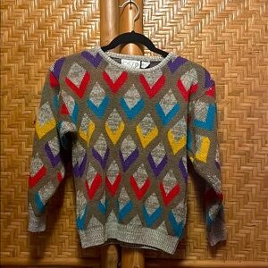 Vintage colorful Authentic Extra Sportswear knit sweater XS